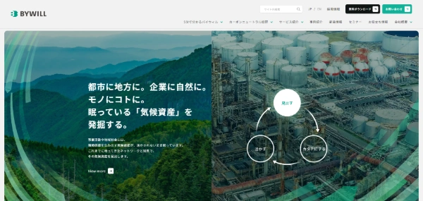 バイウィル公式HPキャプチャ画像